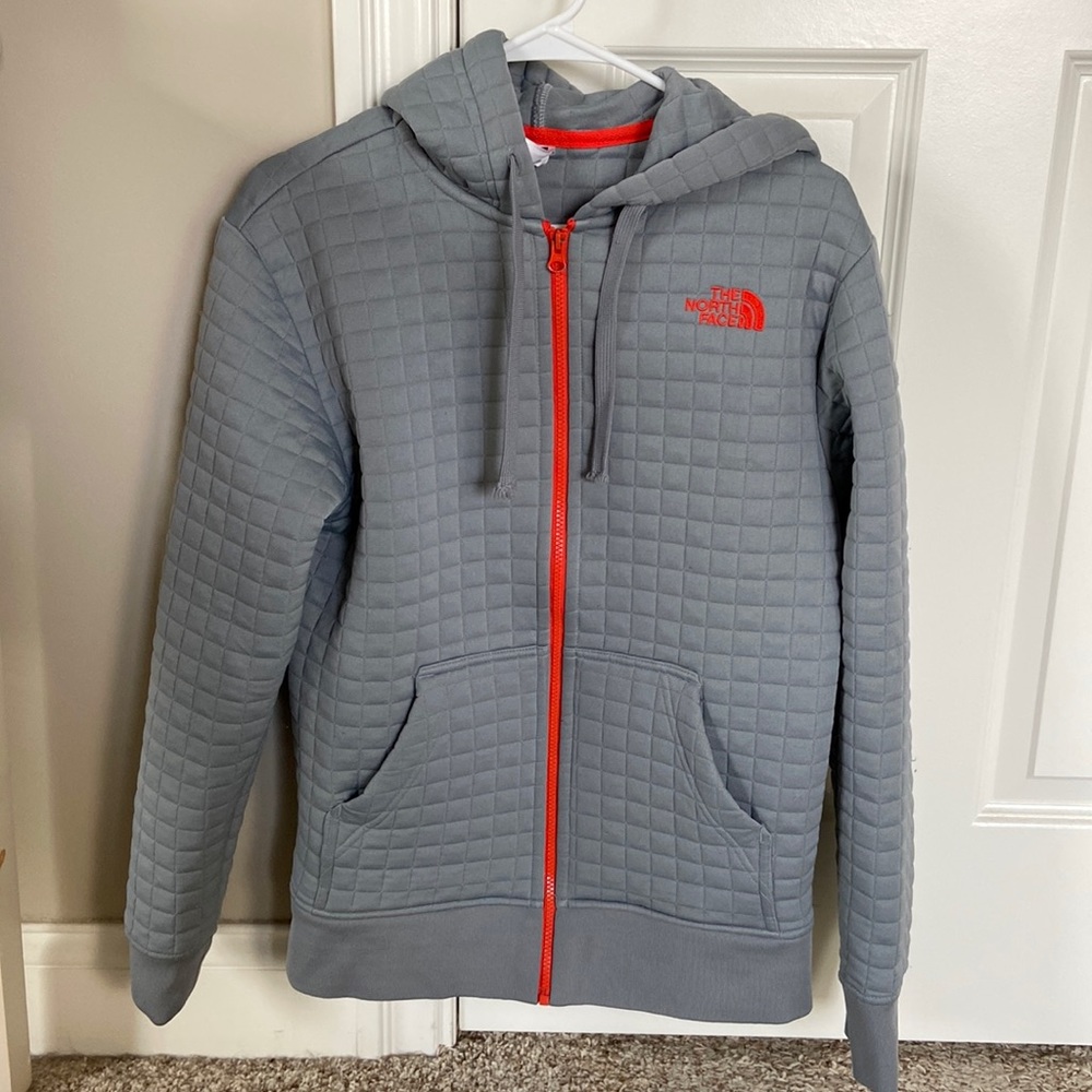 The North Face quilted hoodie size SM men’s